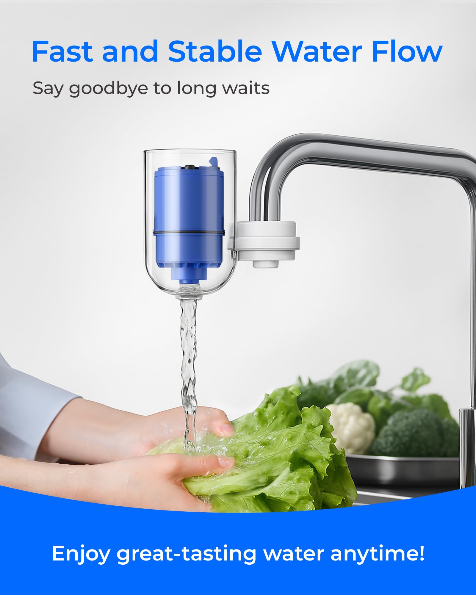 Compact packaging highlighting value and reliability of Waterdrop filtration