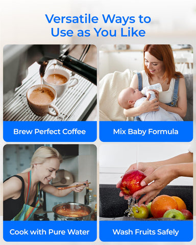 Waterdrop alkaline water filter delivers cleaner, fresher-tasting tap water daily.