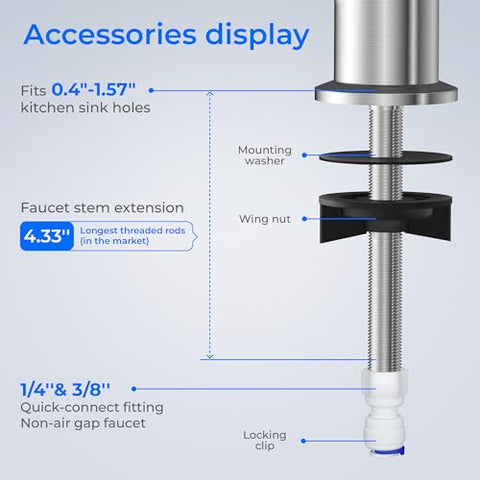 Waterdrop faucet with matte black finish complements modern kitchens.