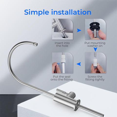 Waterdrop single lever handle offers easy one-handed operation.