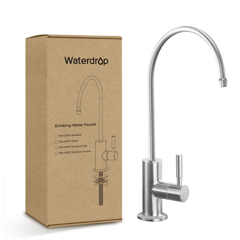 Waterdrop stainless steel drinking water faucet for safe, clean hydration.