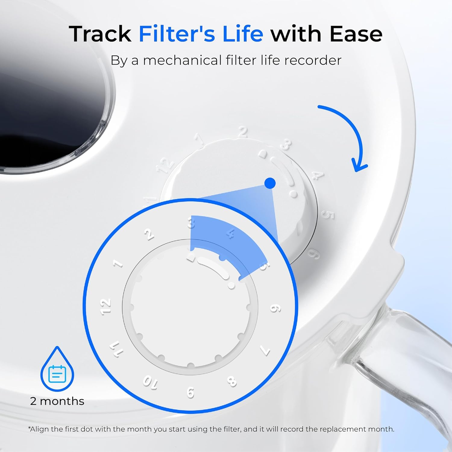 Waterdrop easy-clean glass makes maintenance simple
