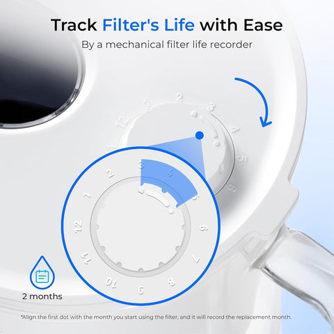 Waterdrop easy-clean glass makes maintenance simple
