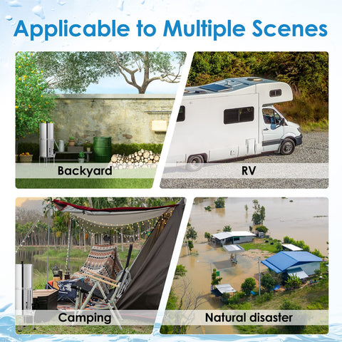 Waterdrop emergency-ready system for reliable water during outages