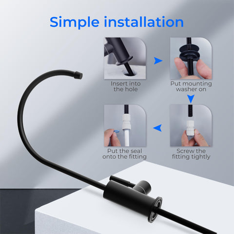 Waterdrop faucet designed for cold water only, ideal for RO systems.