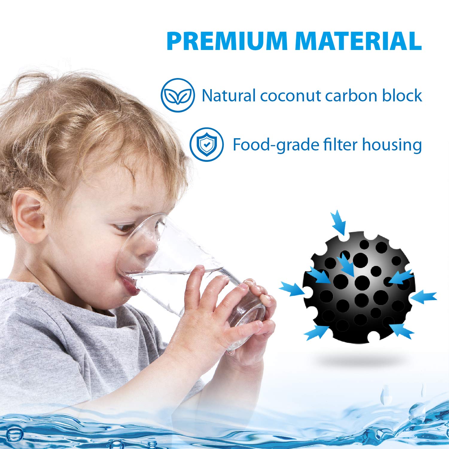 Waterdrop faucet-mount filter installation demonstrates easy replacement