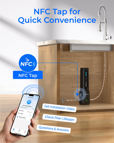 Waterdrop filter life indicator prompts timely filter changes.