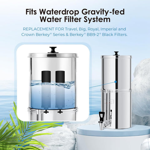 Waterdrop filter flushed before use ensures optimal activation
