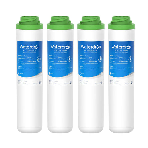 Waterdrop FQK2J under-sink filter four-pack ready for GE systems, reliable at-home filtration.