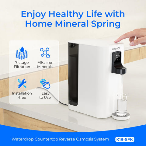Waterdrop K19-SFK seven-stage filtration reduces contaminants while preserving minerals