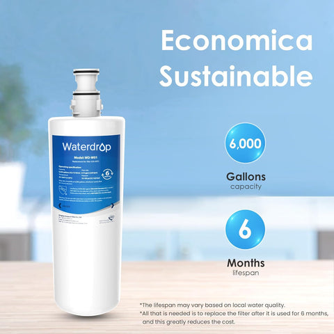 Waterdrop lead-free materials reinforce safe, long-term under-sink use.