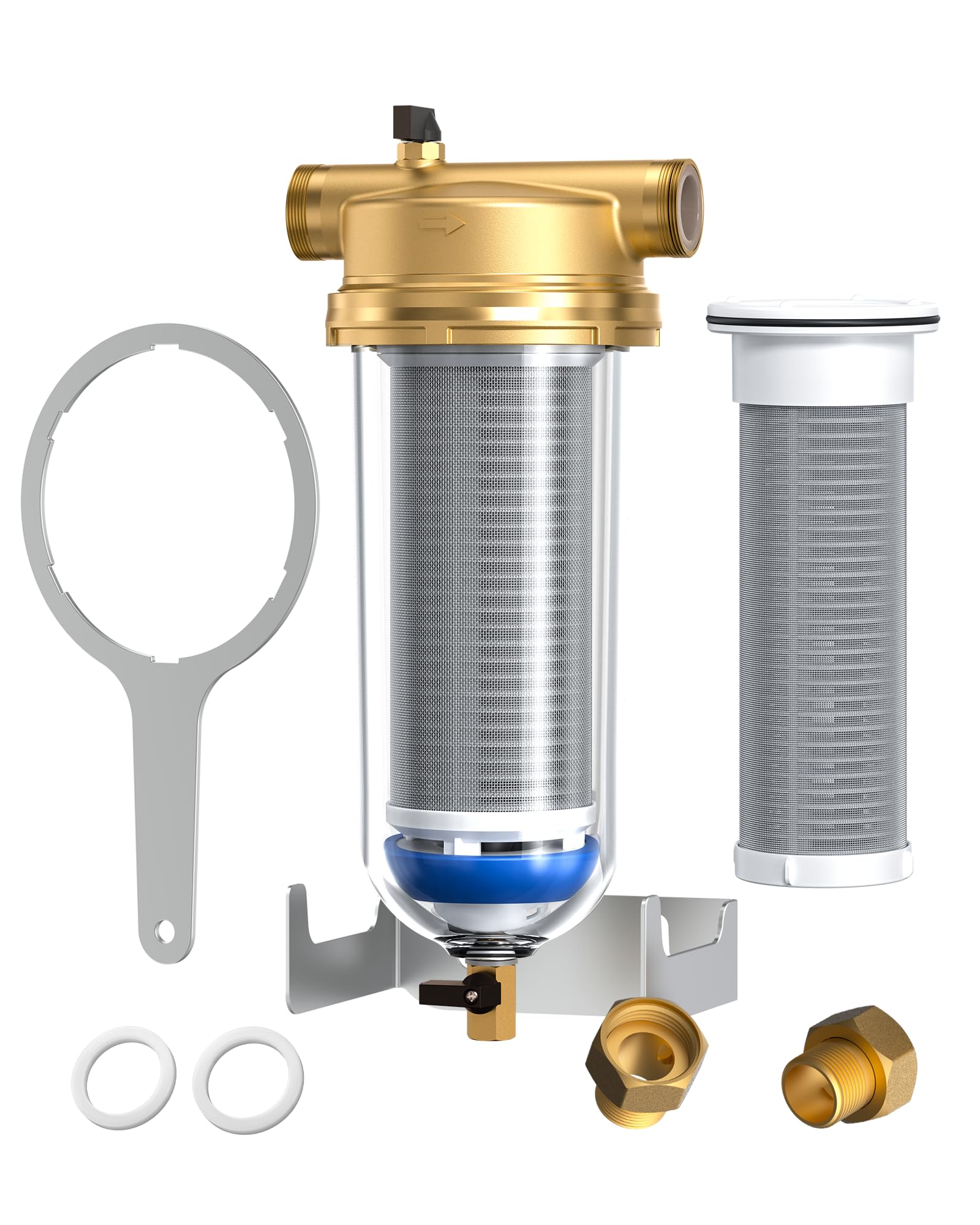 Waterdrop Mega Spin Down main unit for durable, whole-house sediment filtration for cleaner water