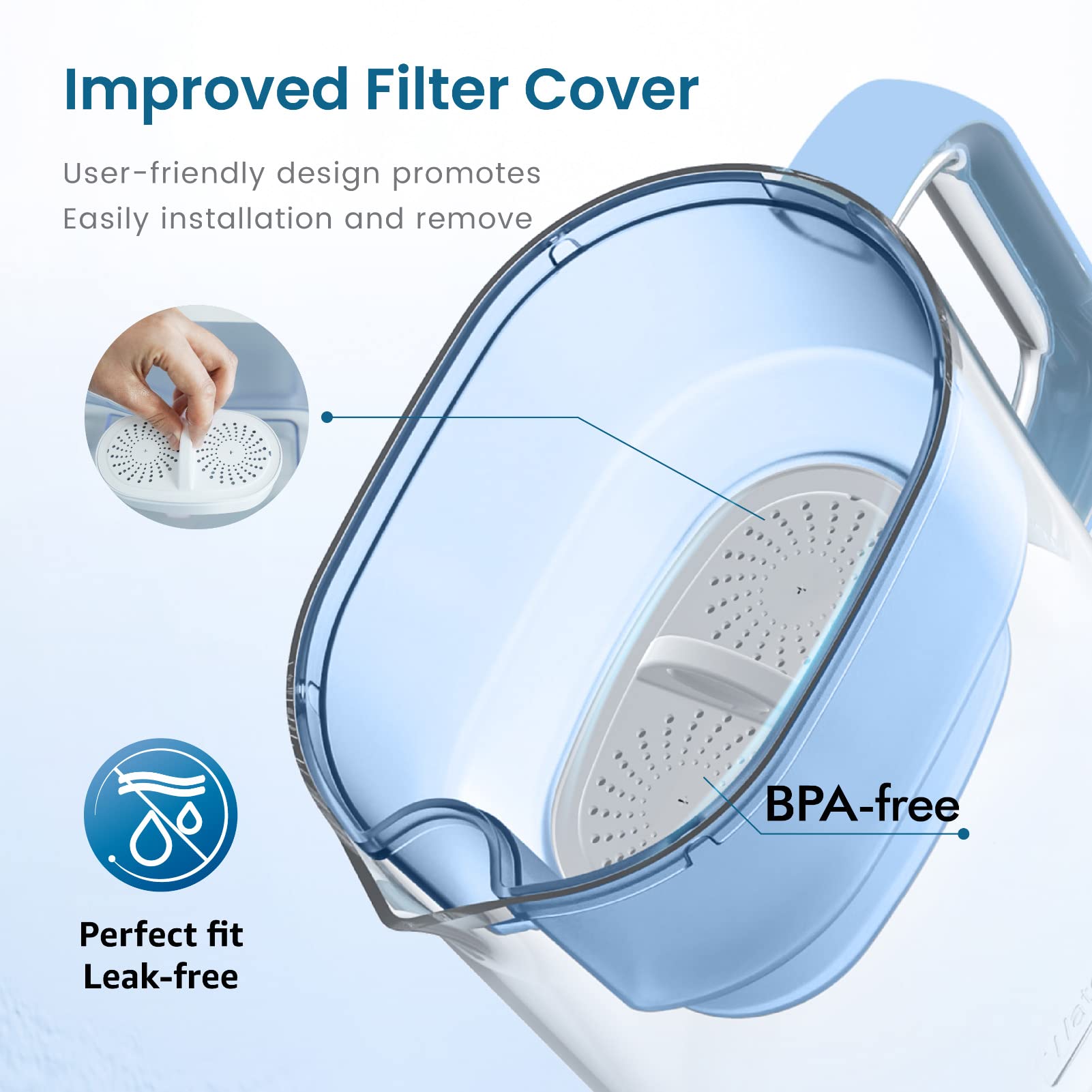 Multi-stage filtration system from Waterdrop reduces common impurities while preserving taste