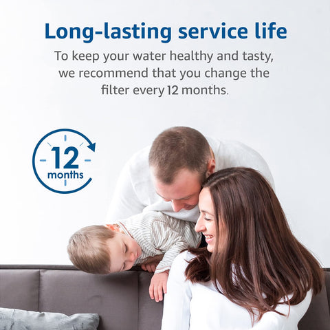 Waterdrop packaging highlights compatibility with Culligan, Brita, and DuPont