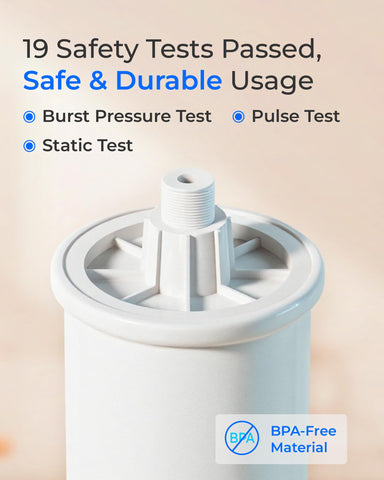 Durable compact Waterdrop PMT storage tank for home use
