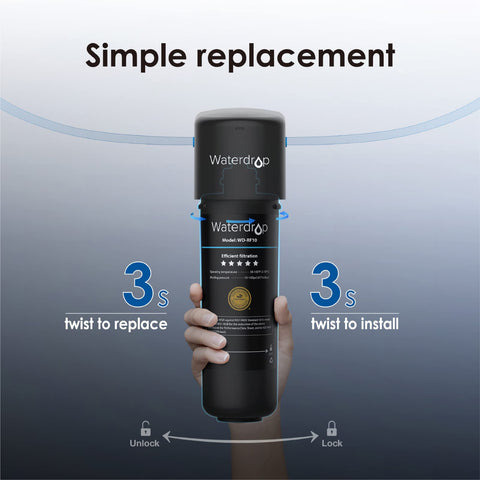 Waterdrop RF10 11,000 gallons capacity supports long-term use