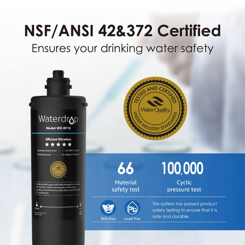 Waterdrop RF10 multistage filtration targets PFAS, lead, chlorine and impurities