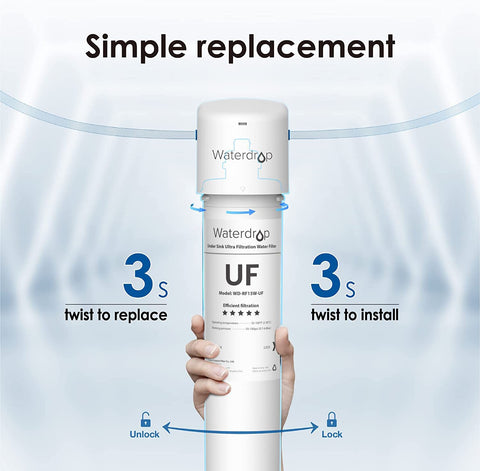 Waterdrop RF15W-UF coconut-shell activated carbon for better taste.