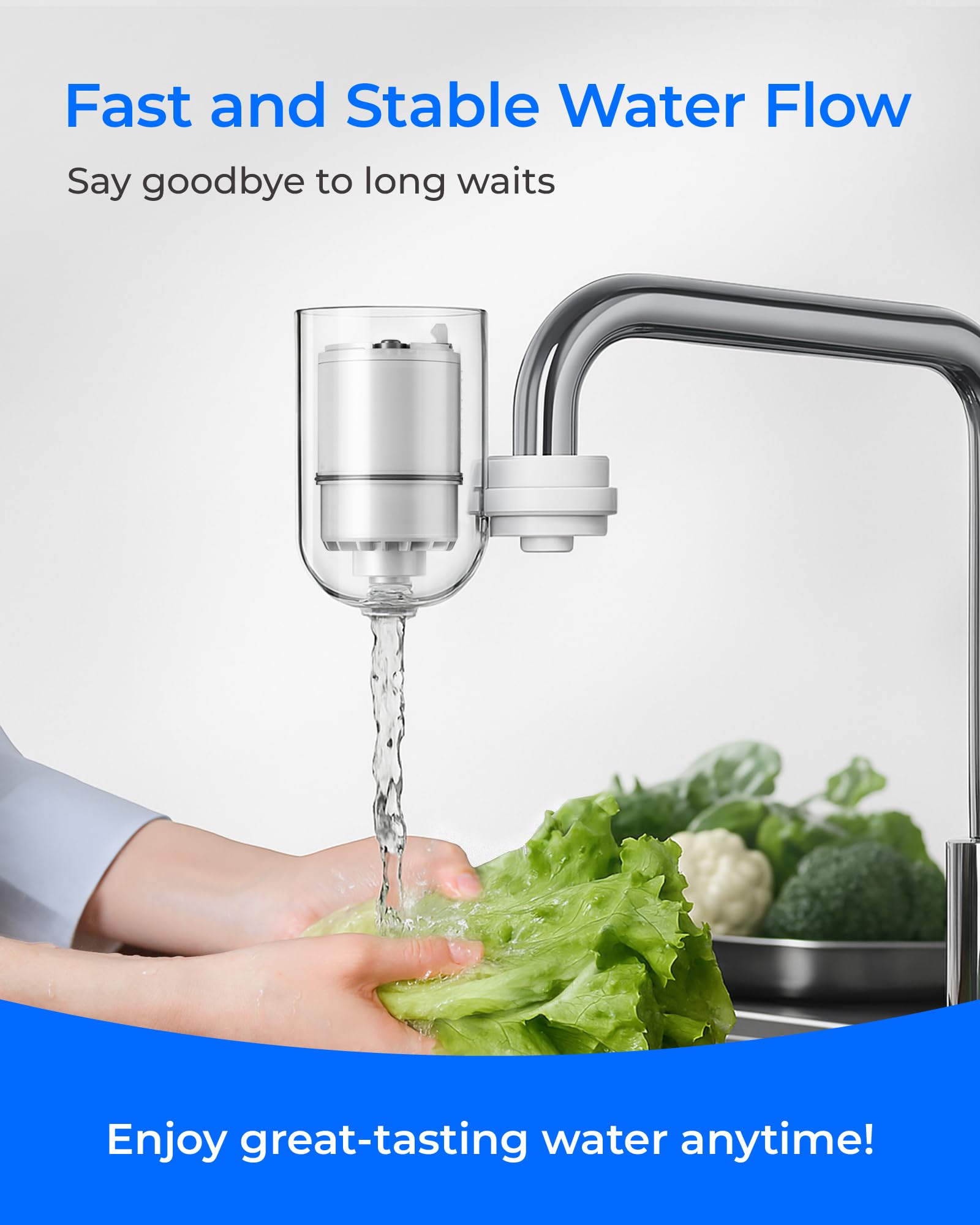 Three-month lifespan icon indicates extended use per Waterdrop RF3375.
