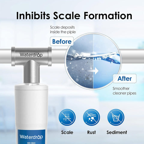 Waterdrop stainless steel adapter with corrosion-resistant connection