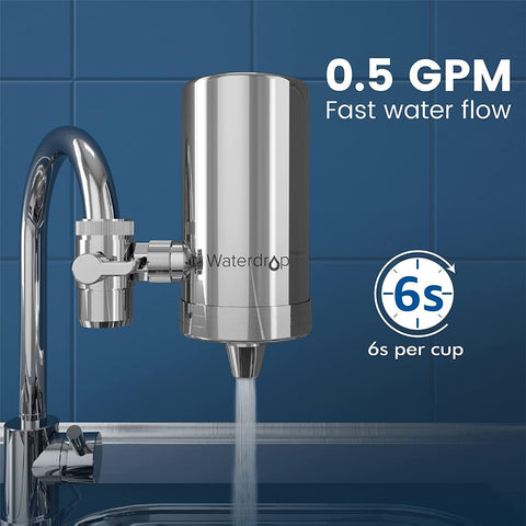 Waterdrop three-pack replacement filters keep the system ready.