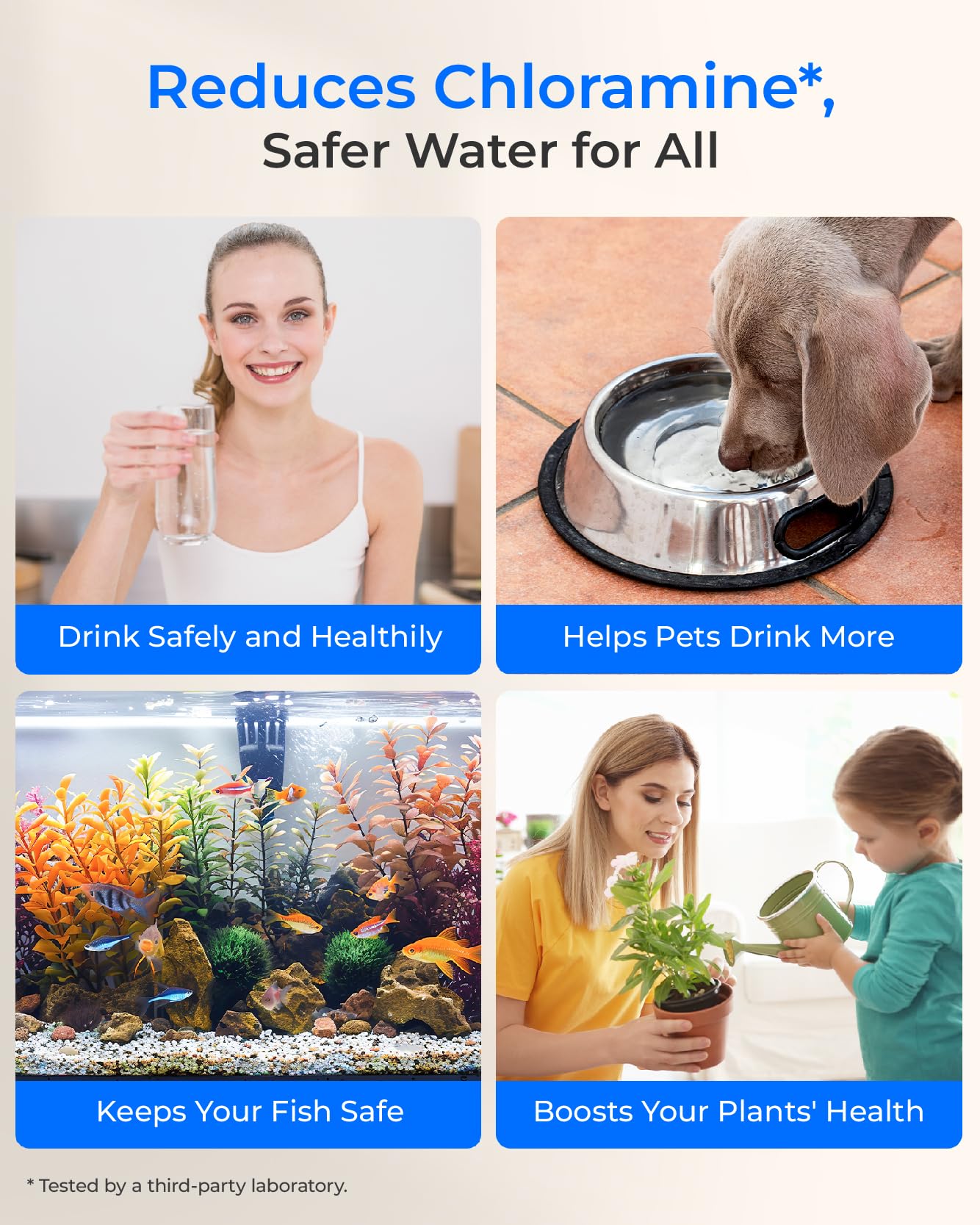 Premium Waterdrop under-sink filtration system in kitchen