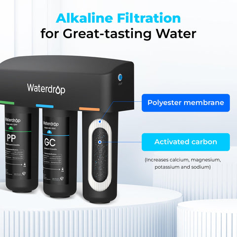 Waterdrop long-life filters up to 12 months for fewer replacements
