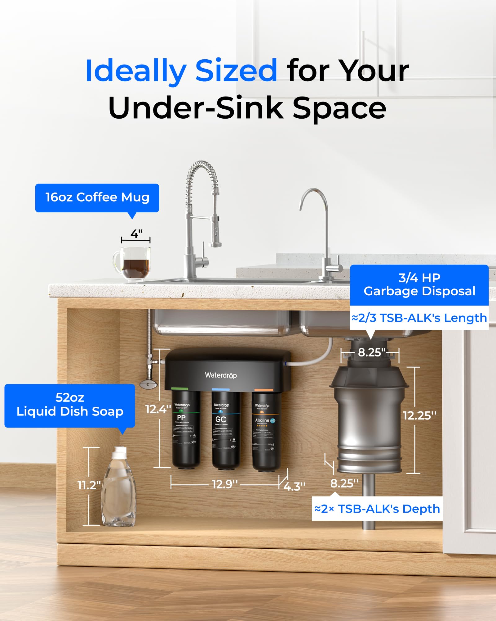 Waterdrop twist-lock installation demonstrates easy DIY setup