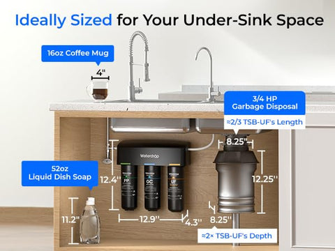 Waterdrop TSB-UF robust structure supports leak-free operation.