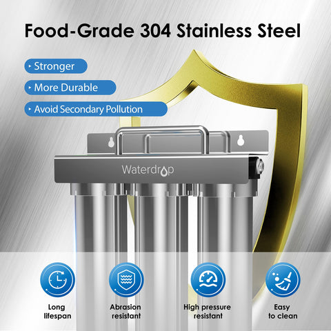 Waterdrop TST-UF under-sink flow demonstration shows quick, steady water for quick meals.