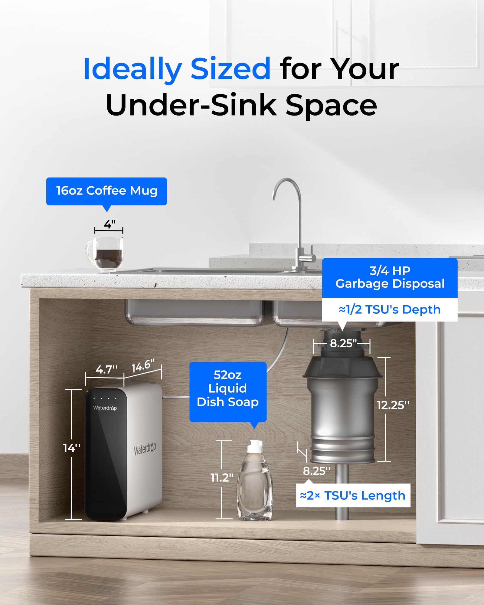 Waterdrop TSU brushed nickel faucet adds style and durability