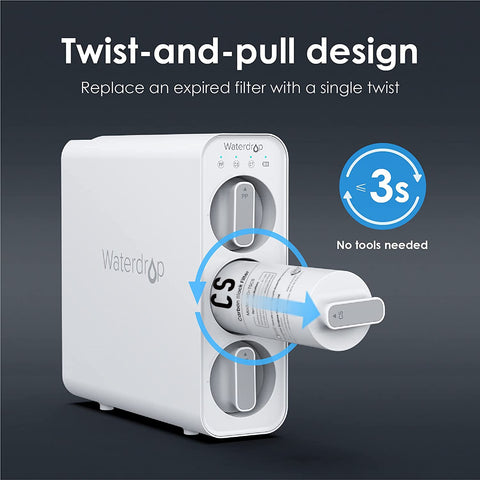 Waterdrop twist installation three seconds for quick replacement