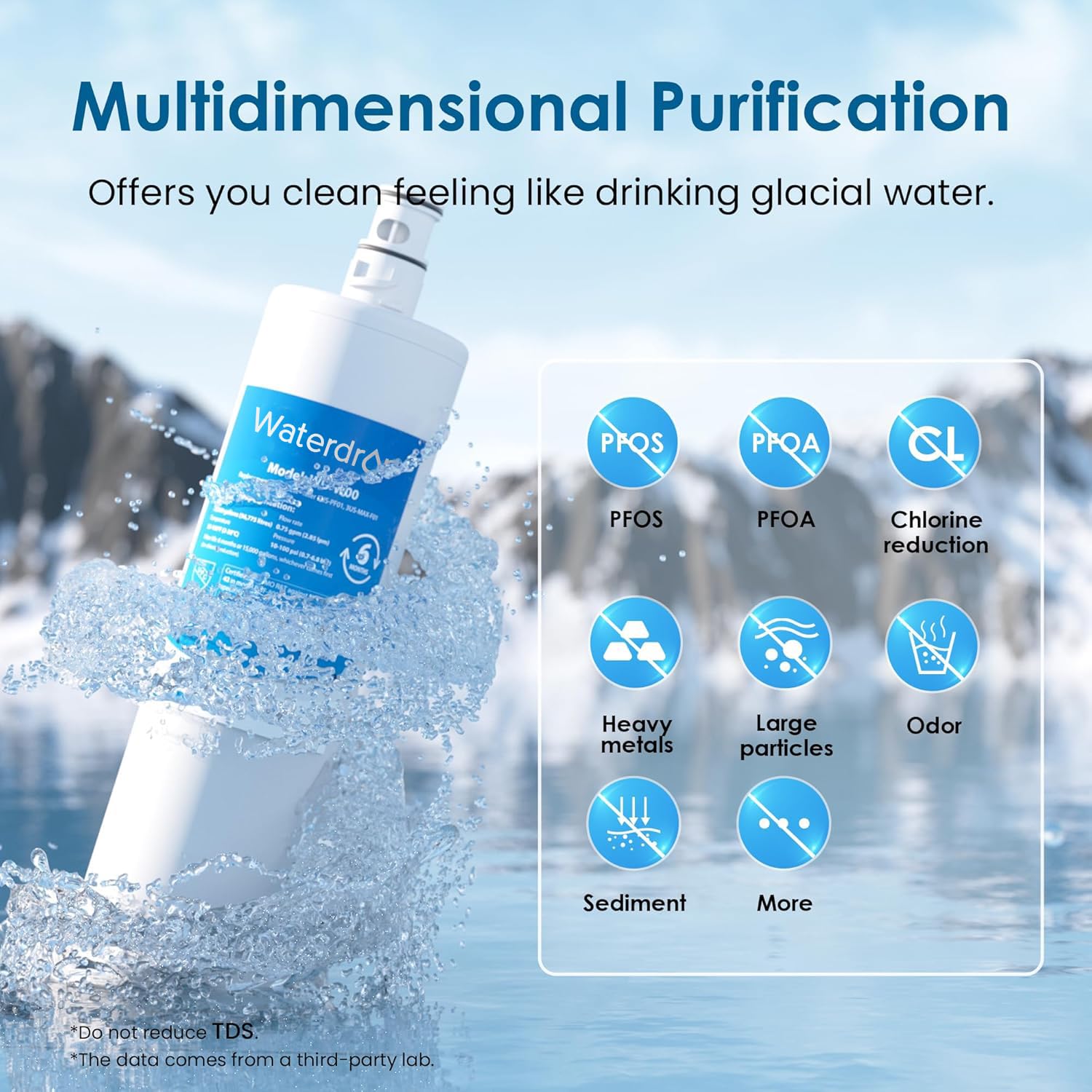Waterdrop WD-W00 upgrade model indicating continued freshness and reliability
