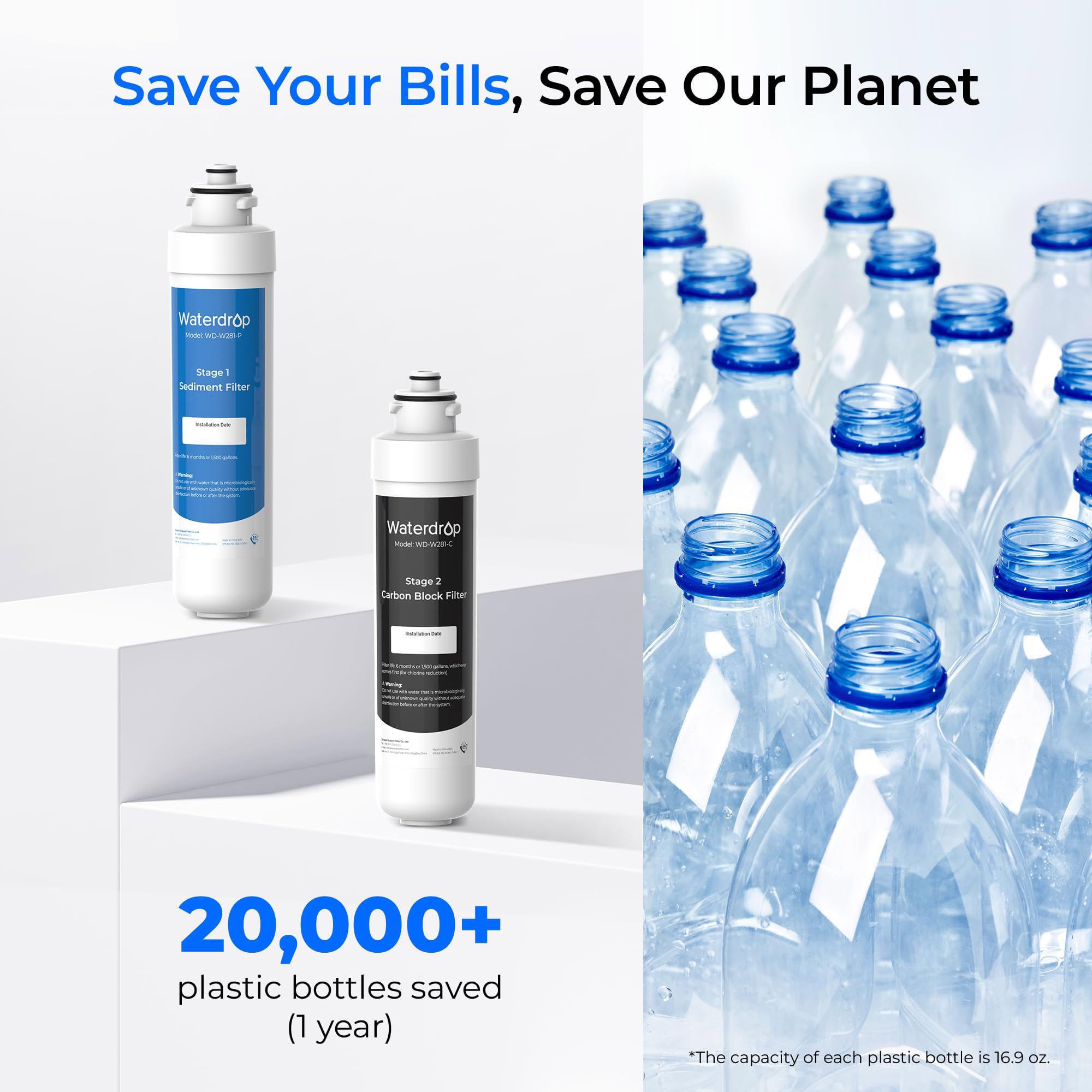 Waterdrop W281 BPA-free and lead-free materials ensure safe drinking water.
