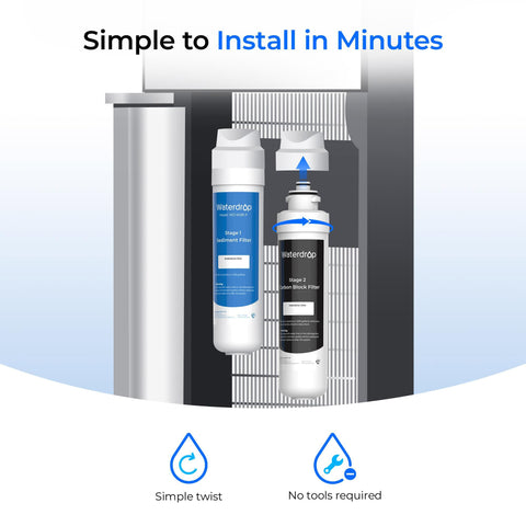 Waterdrop W281 reduces chlorine and odor for crisper beverages.
