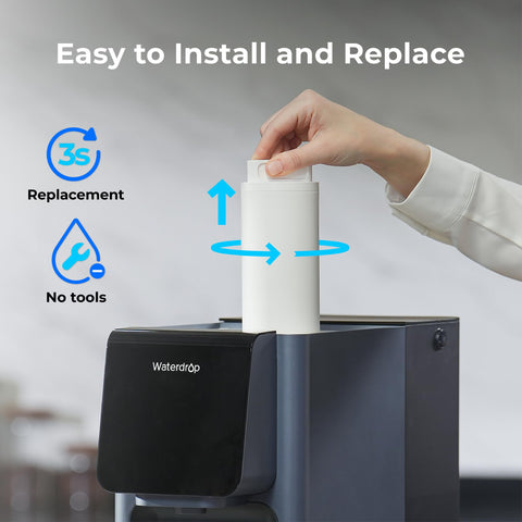 Waterdrop WD-A1 CF Filter six-month life for long-term reliability.