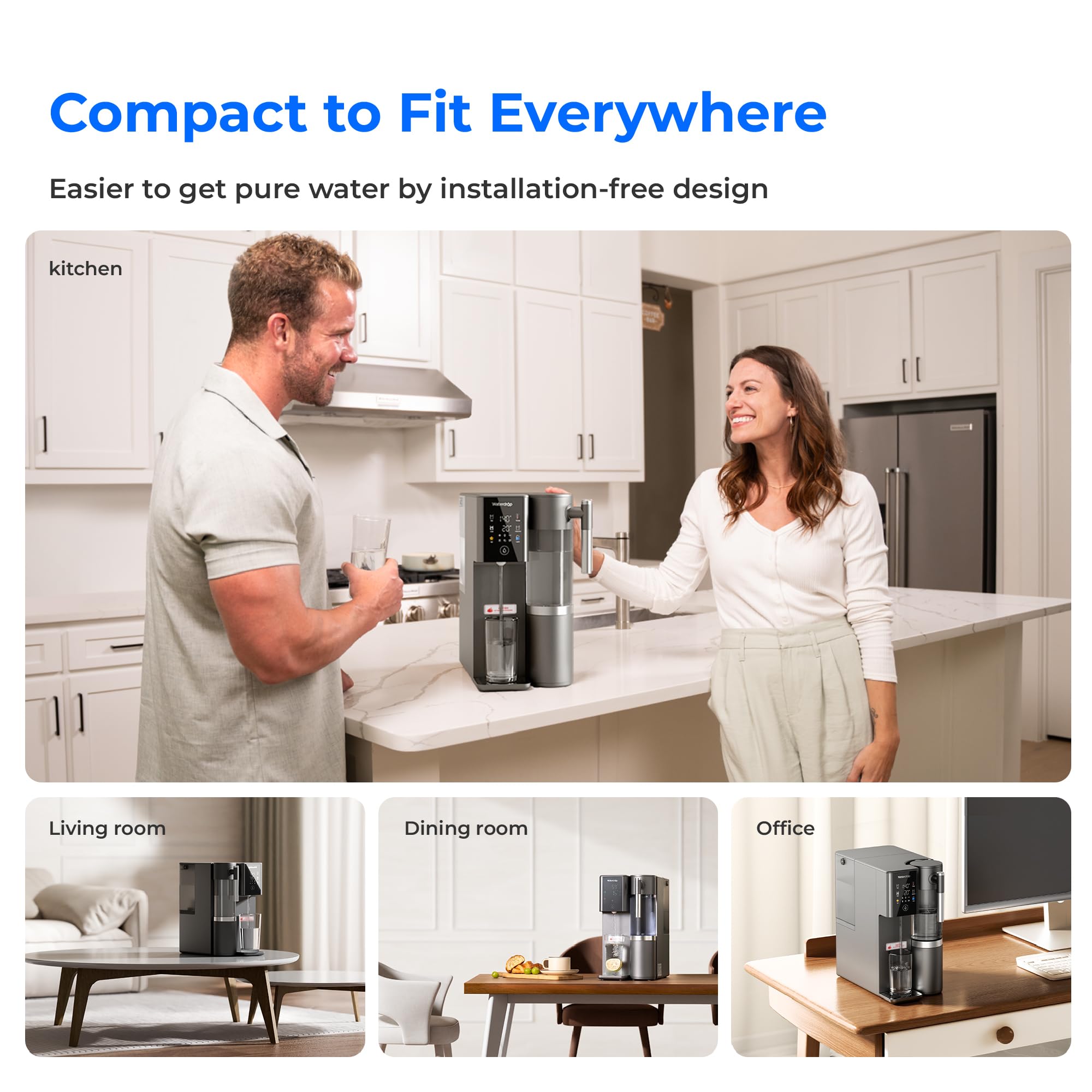 WD-A2 fits easily on a kitchen counter for everyday use