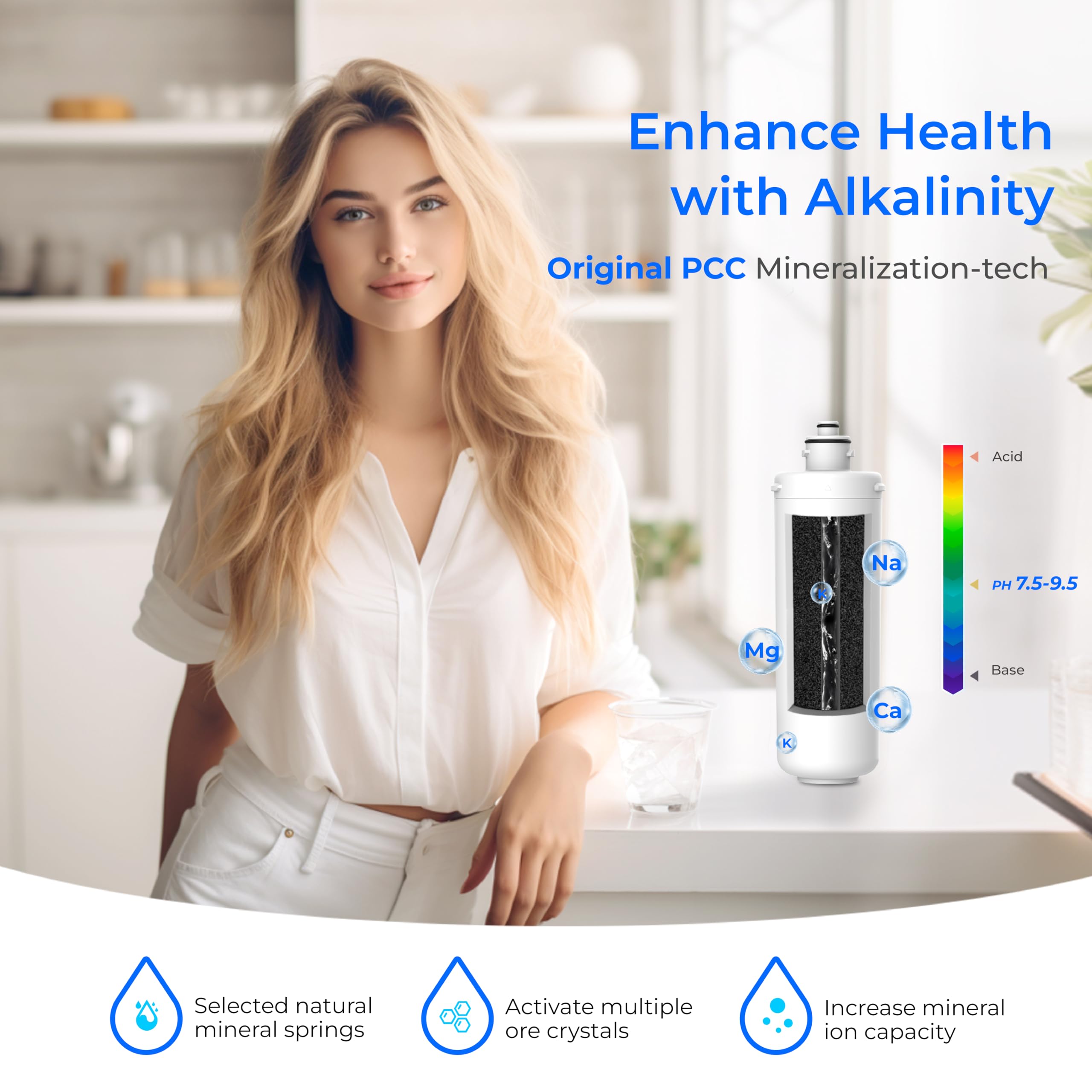 Waterdrop WD-ALK16-RF twelve-month lifetime supports durable alkaline filtration.