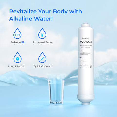 WD-ALK35 installed under sink for convenient alkaline water access