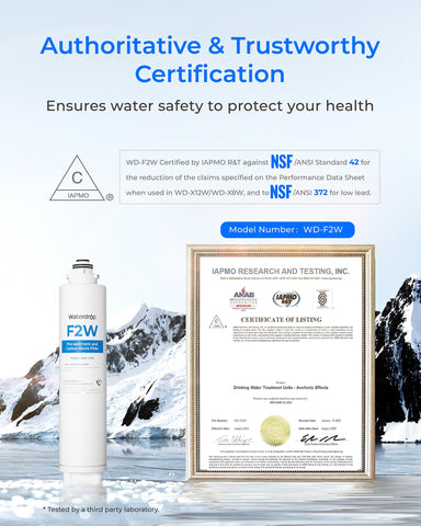 Waterdrop WD-F2-PRO origami cotton layer enhances contaminant removal with precision.