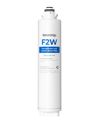 Waterdrop WD-F2-PRO filter under-sink setup for convenient, purified drinking water.
