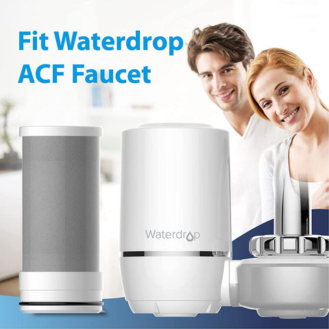 Waterdrop WD-FF-01A faucet attachment demonstrates quick cartridge replacement
