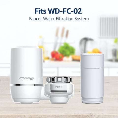 Waterdrop WD-FF-02A cartridge change being performed for quick replacement