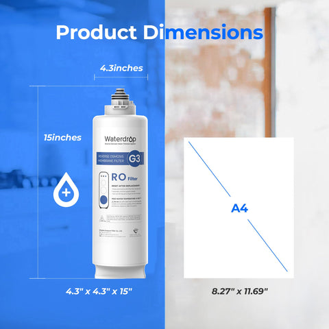 Waterdrop WD-G3-N2RO easy three-second replacement, no tools required.