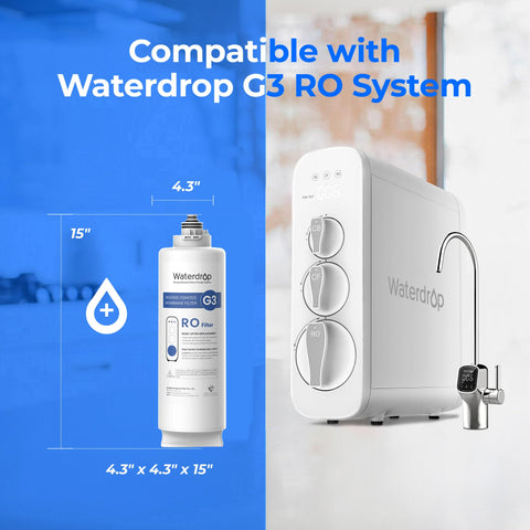 Waterdrop WD-G3-N2RO filter compatible with WD-G3-W 400 GPD RO system.