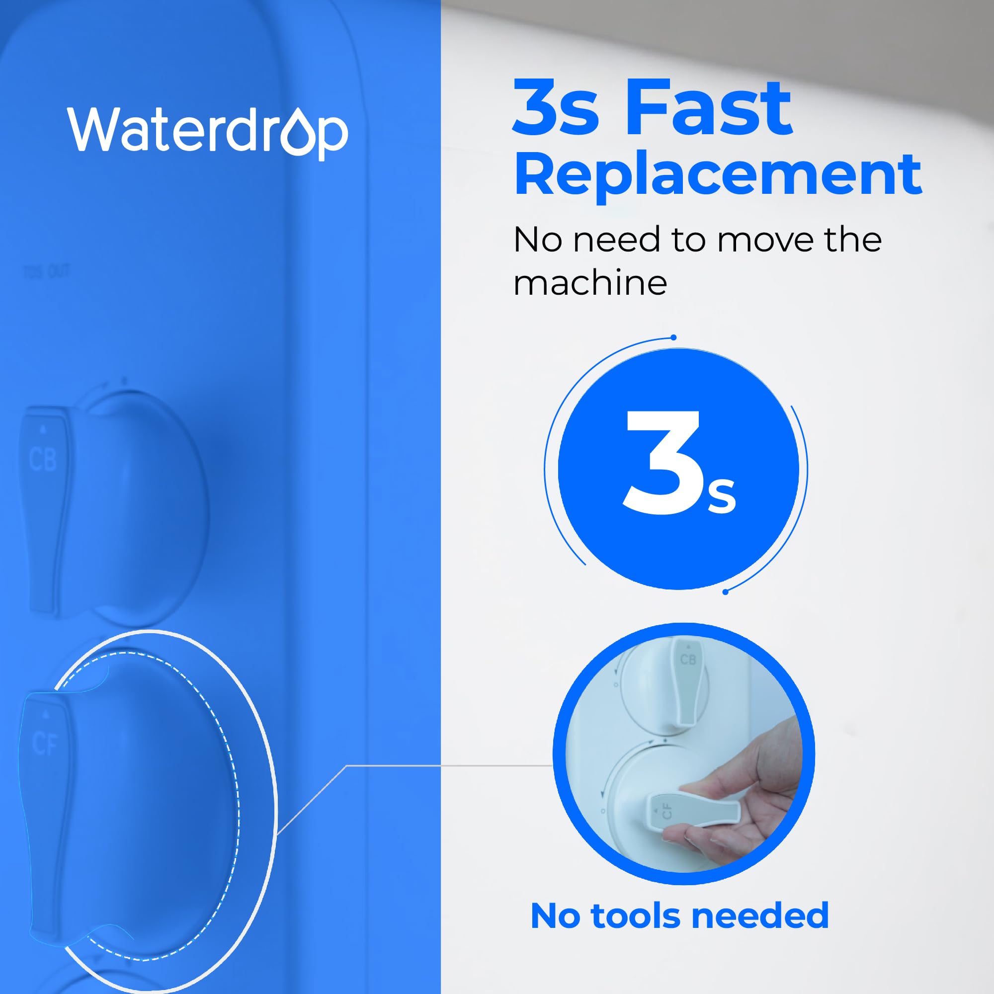 Waterdrop WD-G3-N2RO reduces TDS for crisper-tasting water.