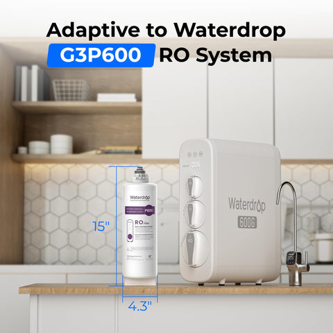Waterdrop WD-G3P600-RO packaging highlighting easy replacement