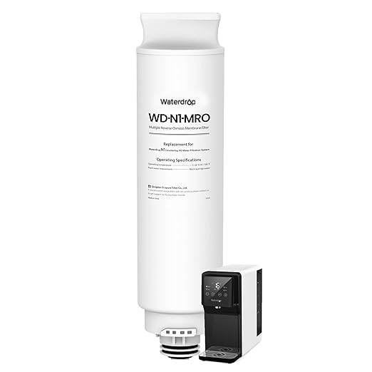 Waterdrop WD-N1-MRO filter installation in seconds, tool-free replacement