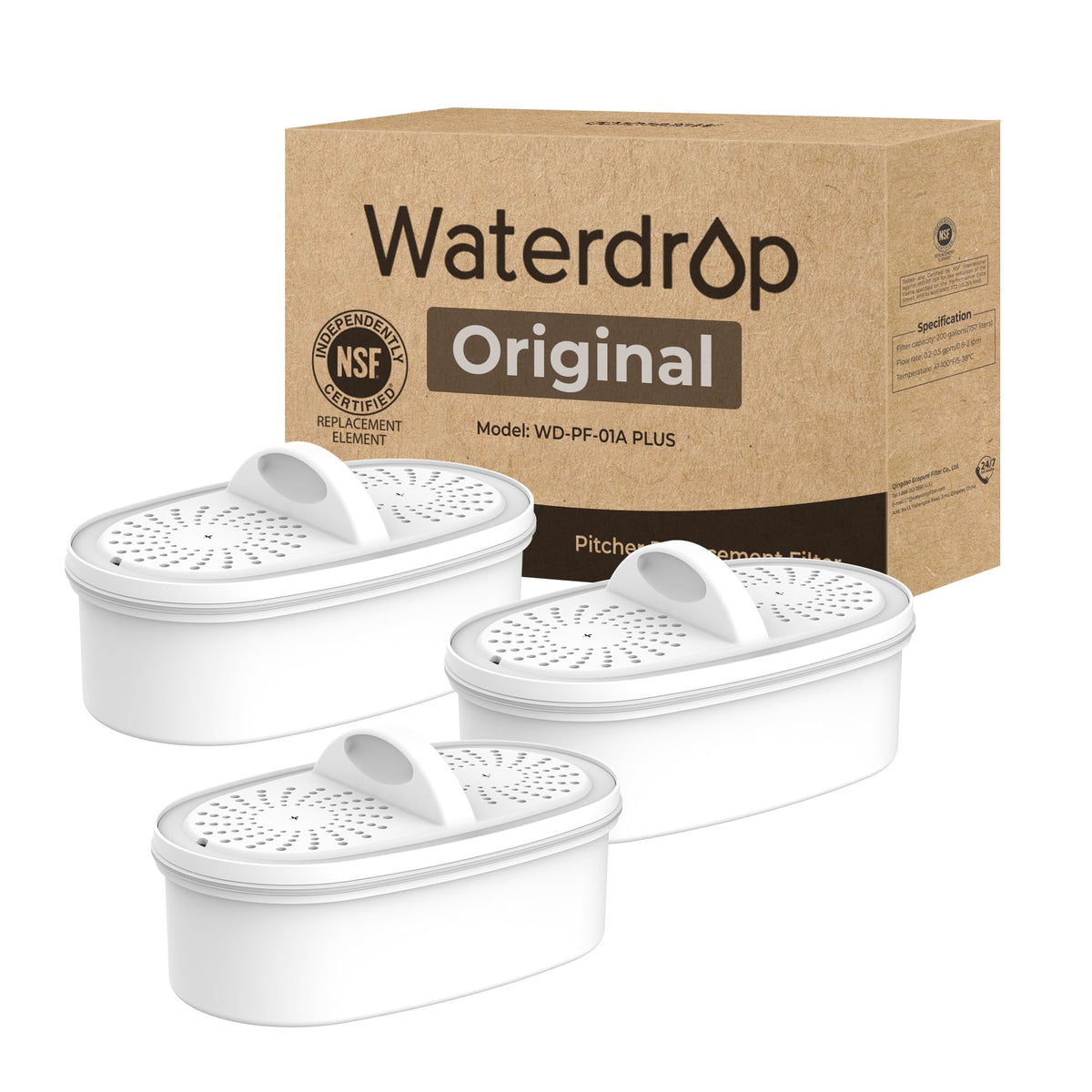Waterdrop WD-PF-01A Plus filter product shot for cleaner-tasting water.