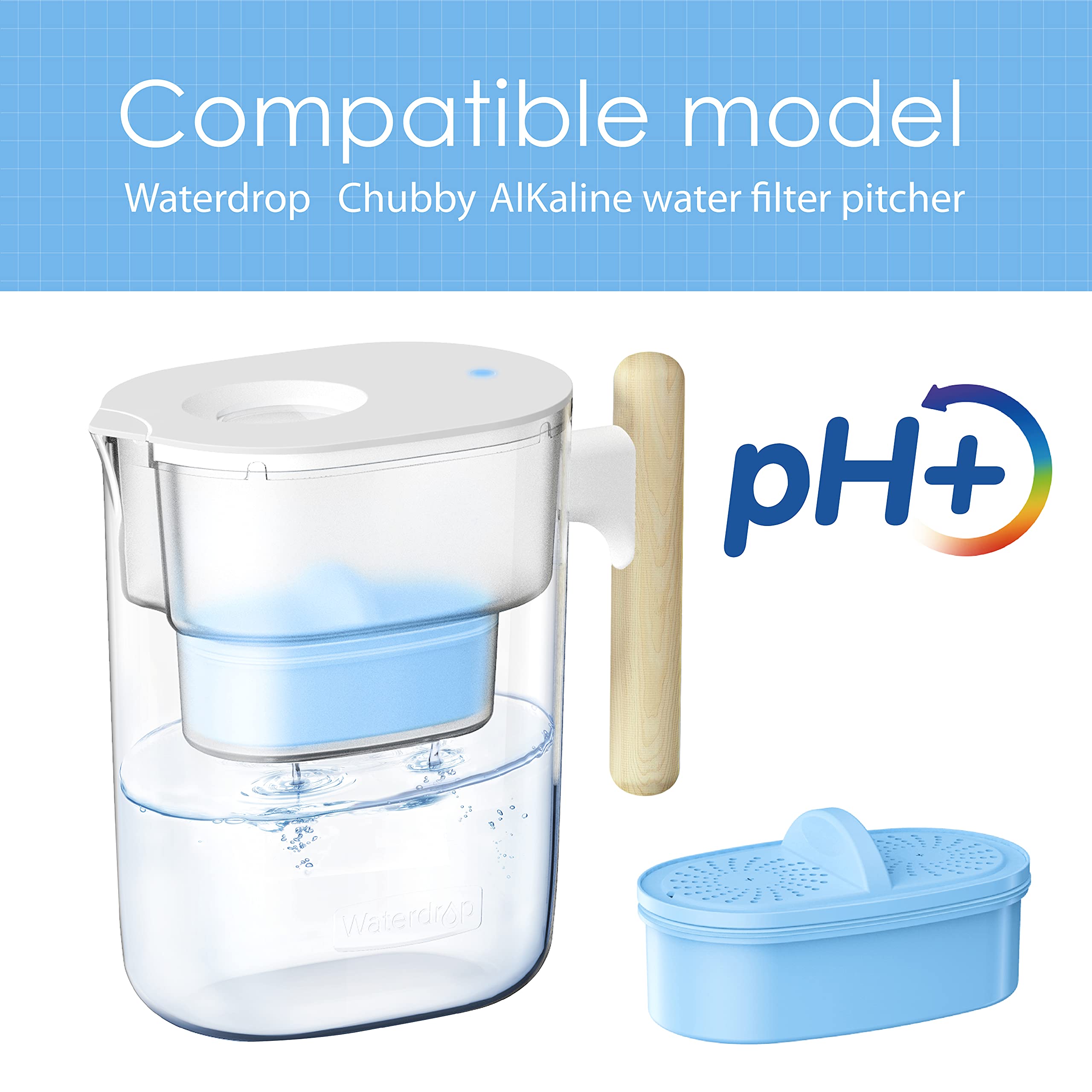 Waterdrop WD-PF-AL mineral release highlights added minerals for hydration.